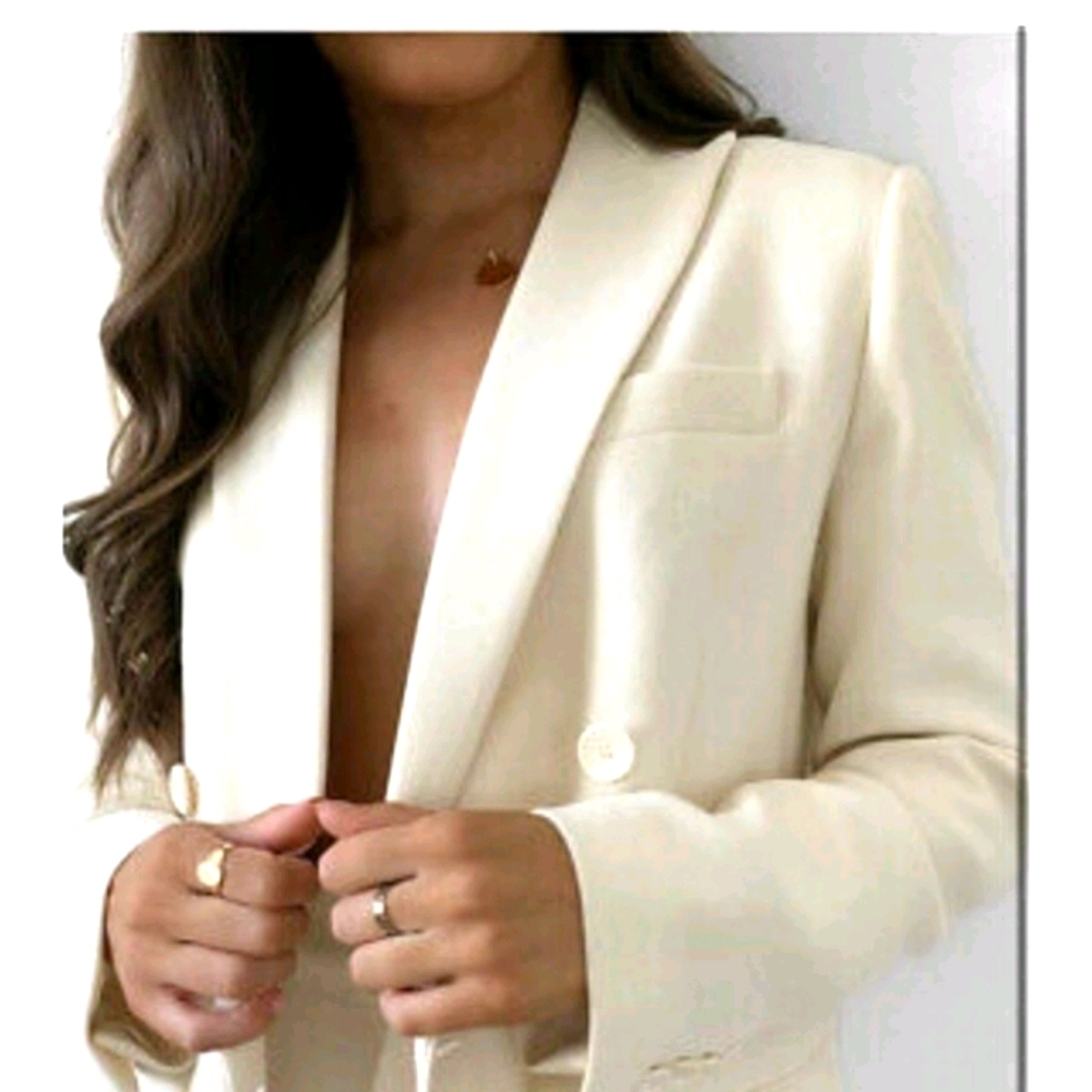 Zara NWT Double Breasted Oversize Blazer J…